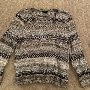 knit patterned sweater